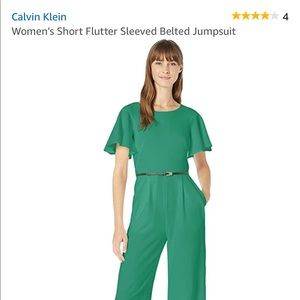 NWT Calvin Klein Women’s Jumpsuit belt incl sz 10